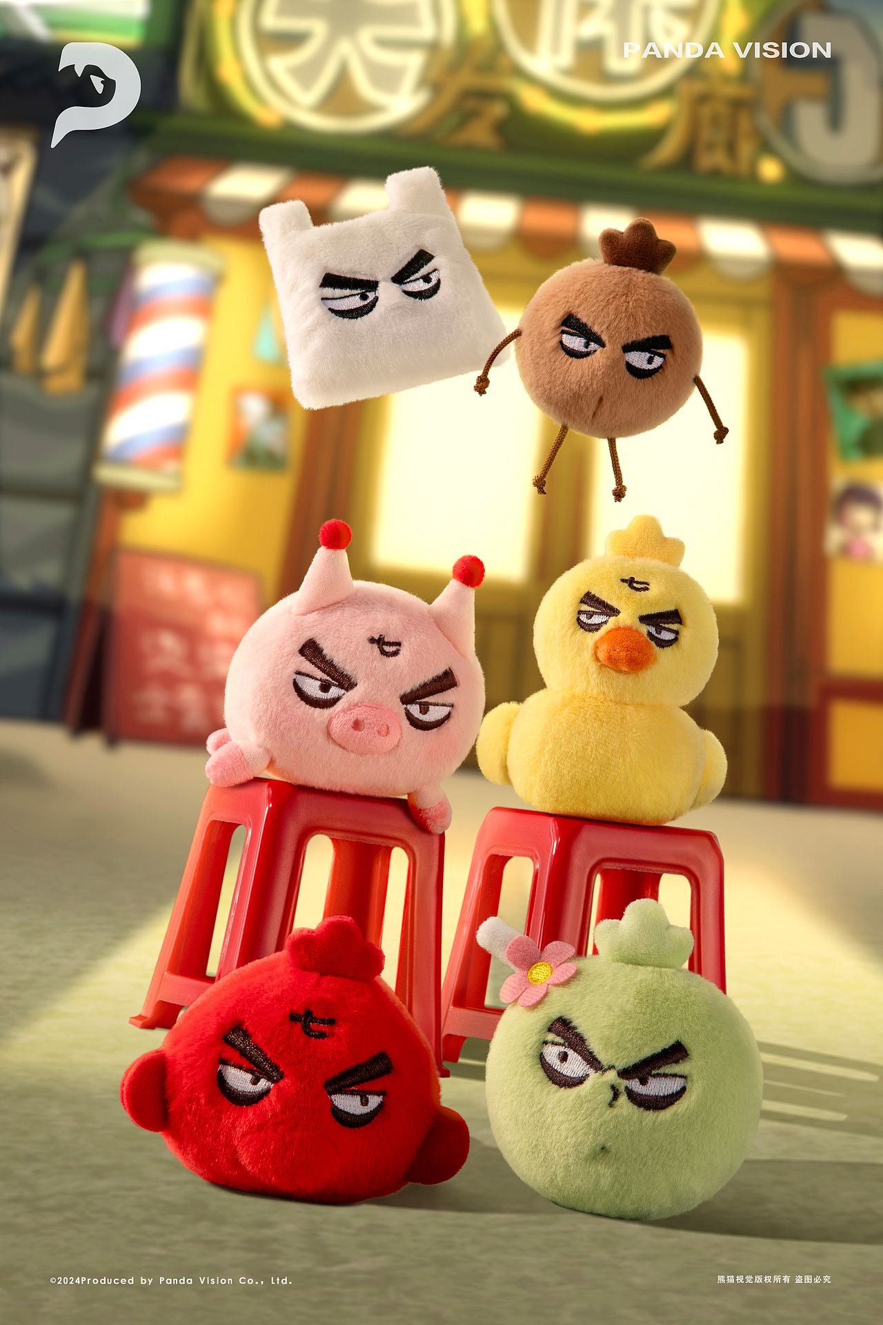 伍六七毛绒盲盒摄影|啊哈娱乐 X 熊猫视觉