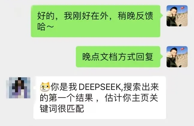 客户通过DeepSeek找到我