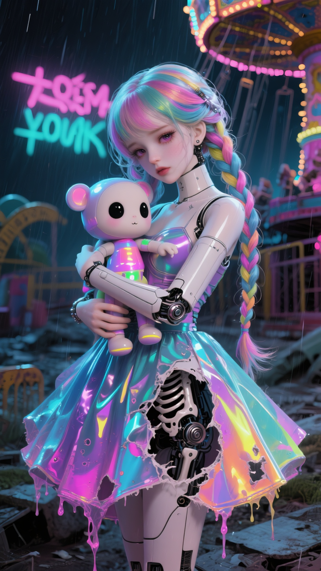 赛博朋克机械少女