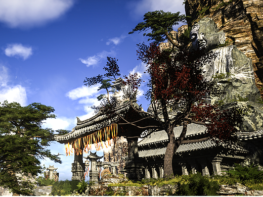 UE5悬崖古寺