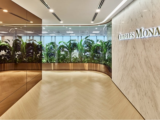 新办公室采用时尚、极简主义的设计 平衡功能性与美观性