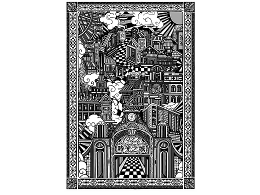 Illustration:City card