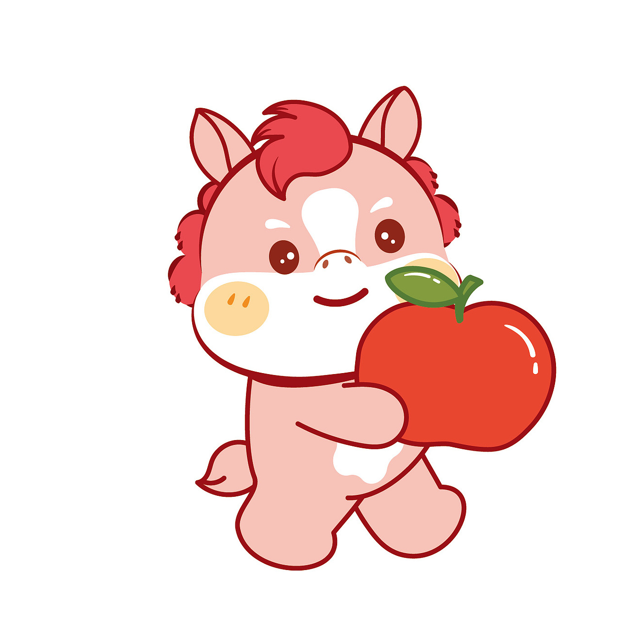 可爱的小马驹表情包IP形象插画设计（图ZMzkyNzM1MjY4） - 商业插画 - 站酷设计师阿茹生肖IP原创素材 - 站酷ZCOOL