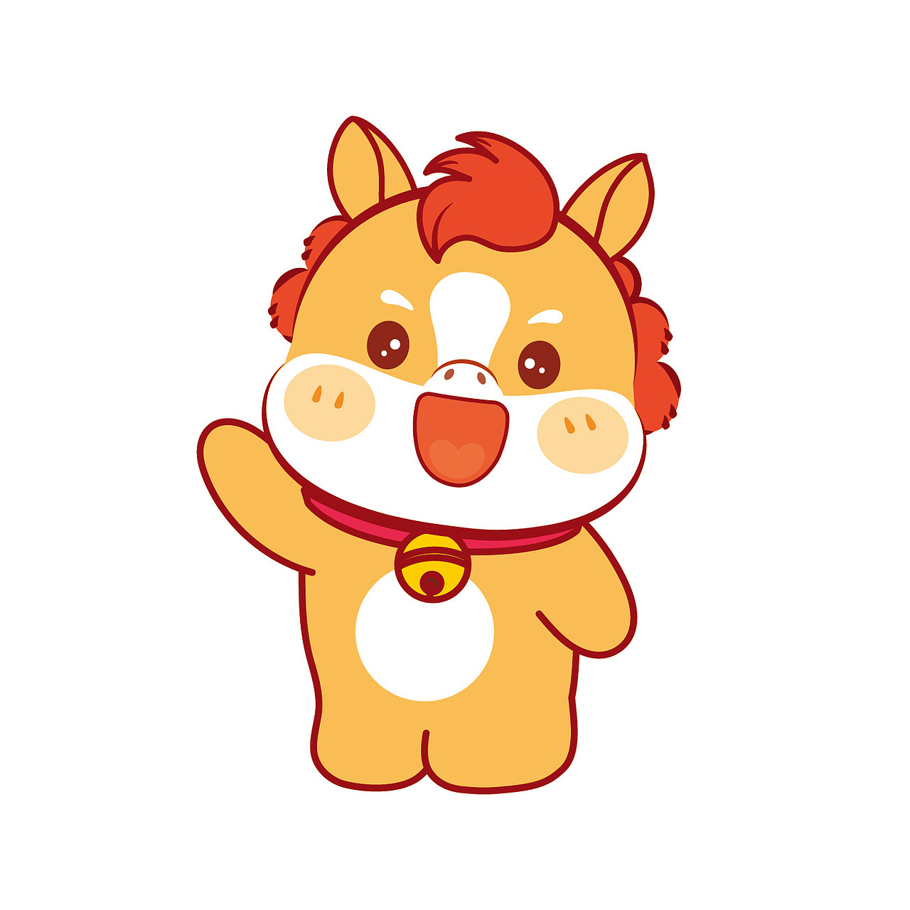 可爱的小马驹表情包IP形象插画设计（图ZMzkyNzM1MzYw） - 商业插画 - 站酷设计师阿茹生肖IP原创素材 - 站酷ZCOOL