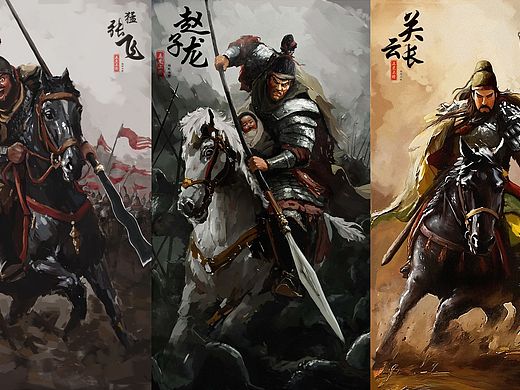 新重塑《五虎上将》（个人主页-ZNzIxNDc5MzI=） - 艺术插画 - 站酷设计师杨阿七原创素材 - 站酷ZCOOL