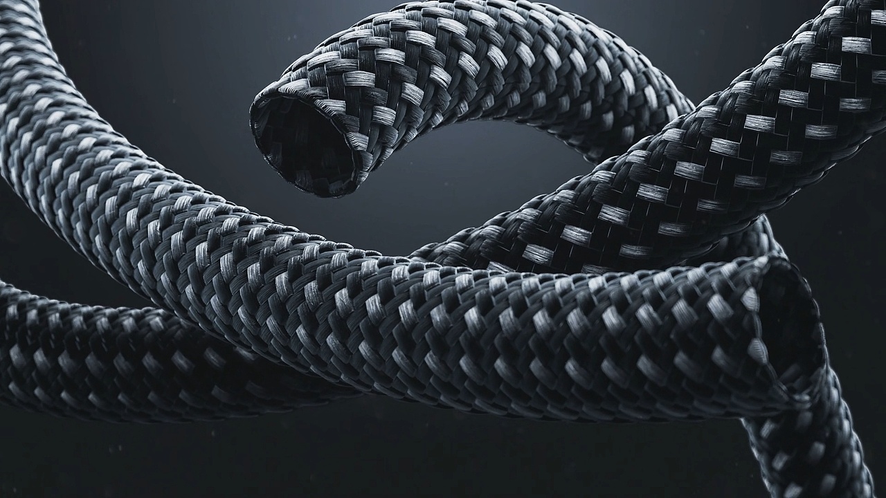 编织数据线 动态视频 三维渲染