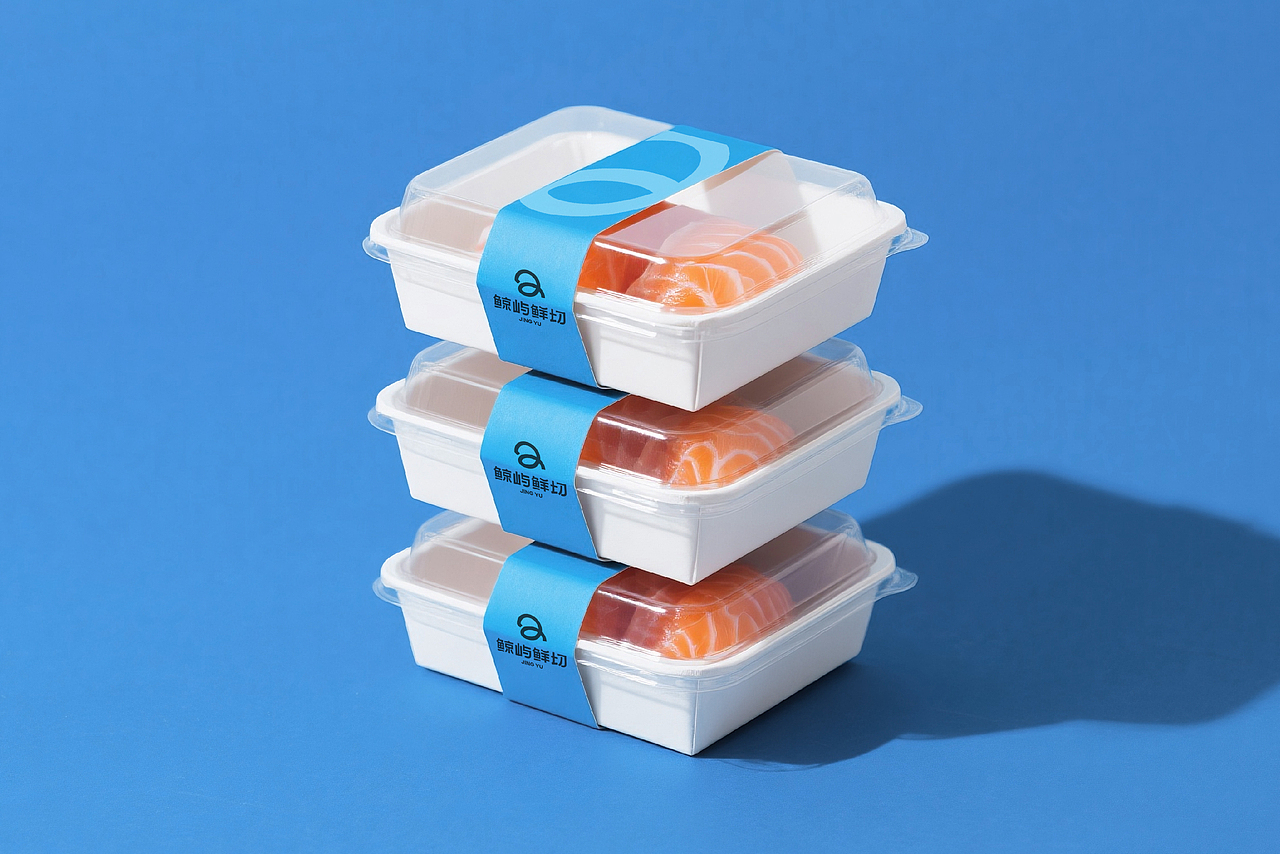 餐饮品牌vi、鲜切食品、三文鱼、包装、logo（图ZMzkyNzQ4NTQ0） - 品牌 - 站酷设计师光晕实验室原创素材 - 站酷ZCOOL