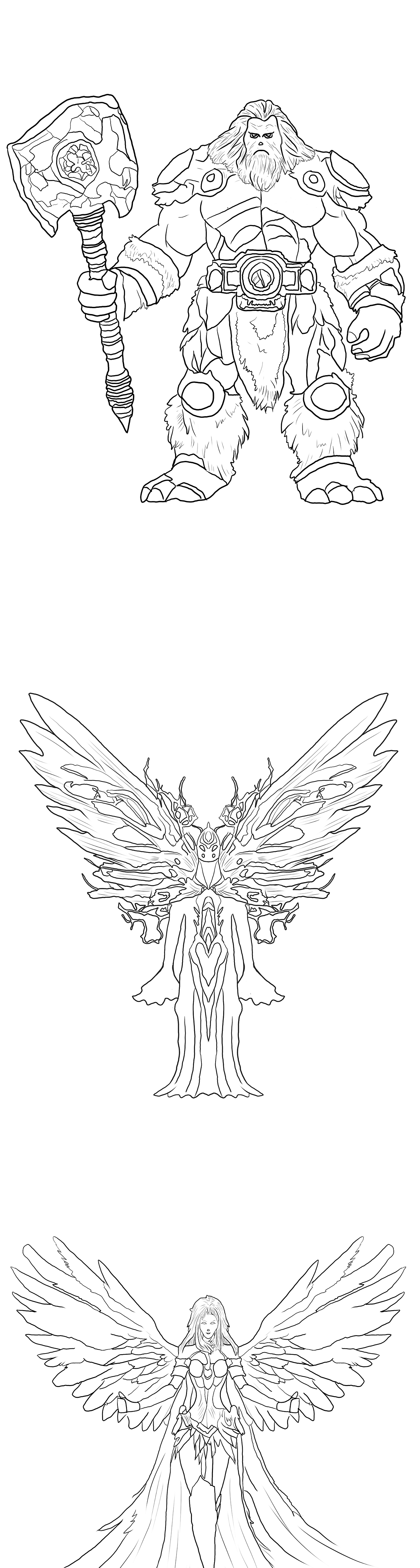 白鹭仙子,大力神,风魔