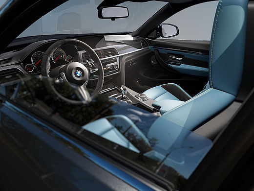 汽车CGI渲染｜BMW Coupe INT