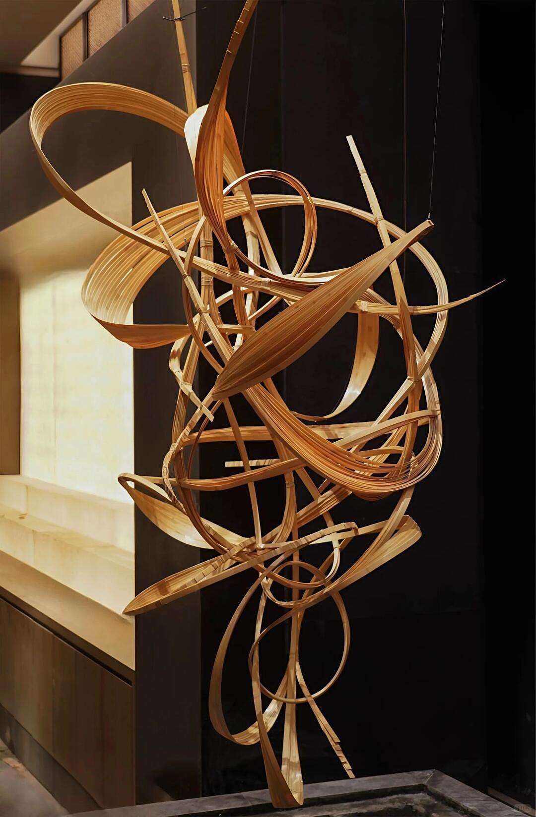 用竹书写禅意，风和雾的轨迹 | 酒店装置艺术（图ZMzkyNzU4MzEy） - 商业空间设计 - 站酷设计师迷路桃装置艺术原创素材 - 站酷ZCOOL