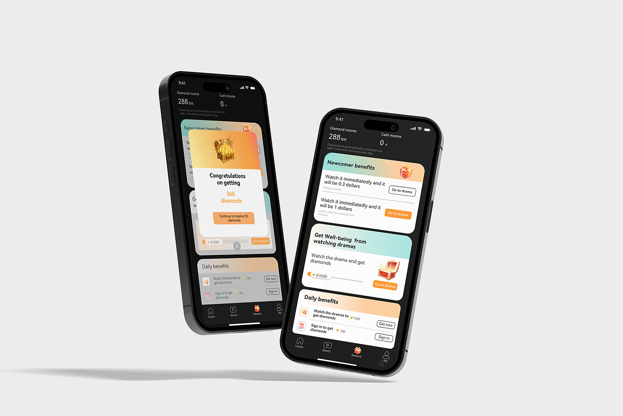 红果短剧海外版改版（图ZMzkyNzU5MjE2） - 软件界面 - 站酷设计师搞设计的涂装师傅原创素材 - 站酷ZCOOL