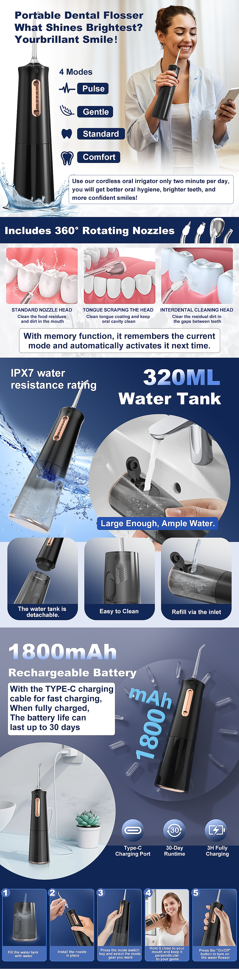 亚马逊冲牙器详情主图