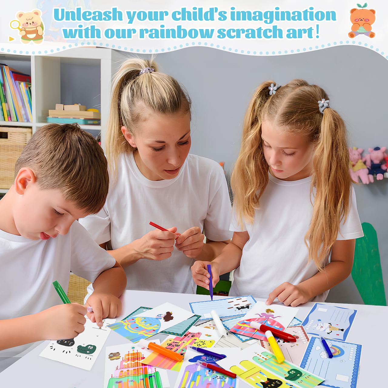 亚马逊-儿童刮画板