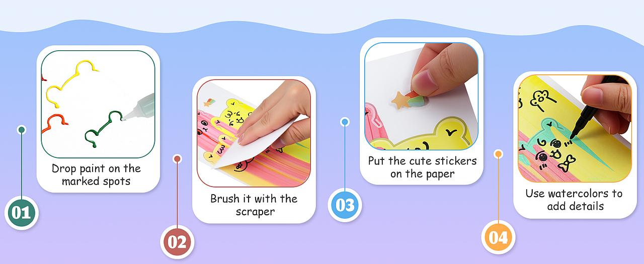 亚马逊-儿童刮画板