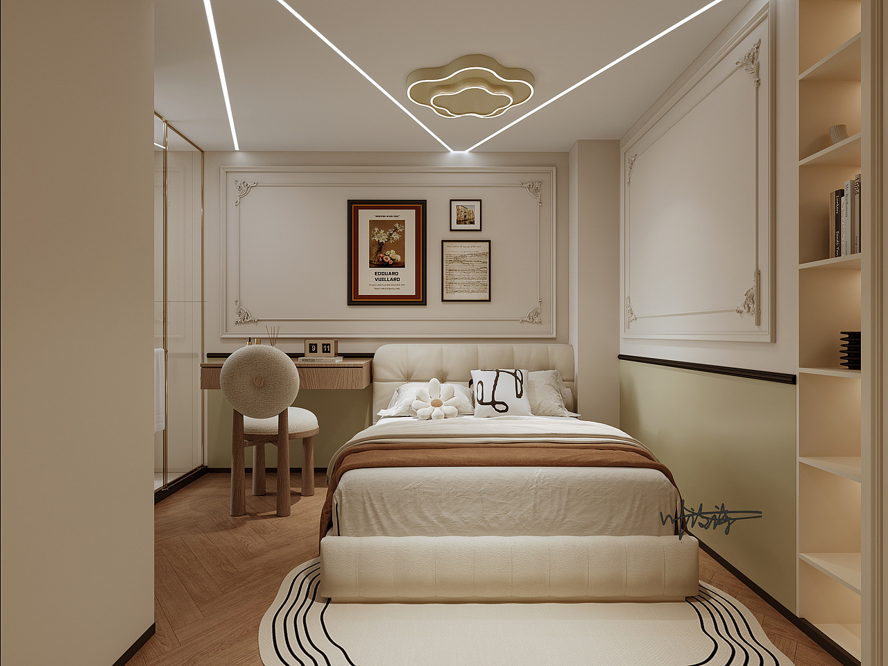 家装设计|治愈系轻法式奶油风