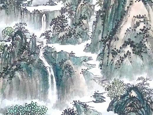 国画的洒脱-国画家姚永丰-原创诗词国画山行