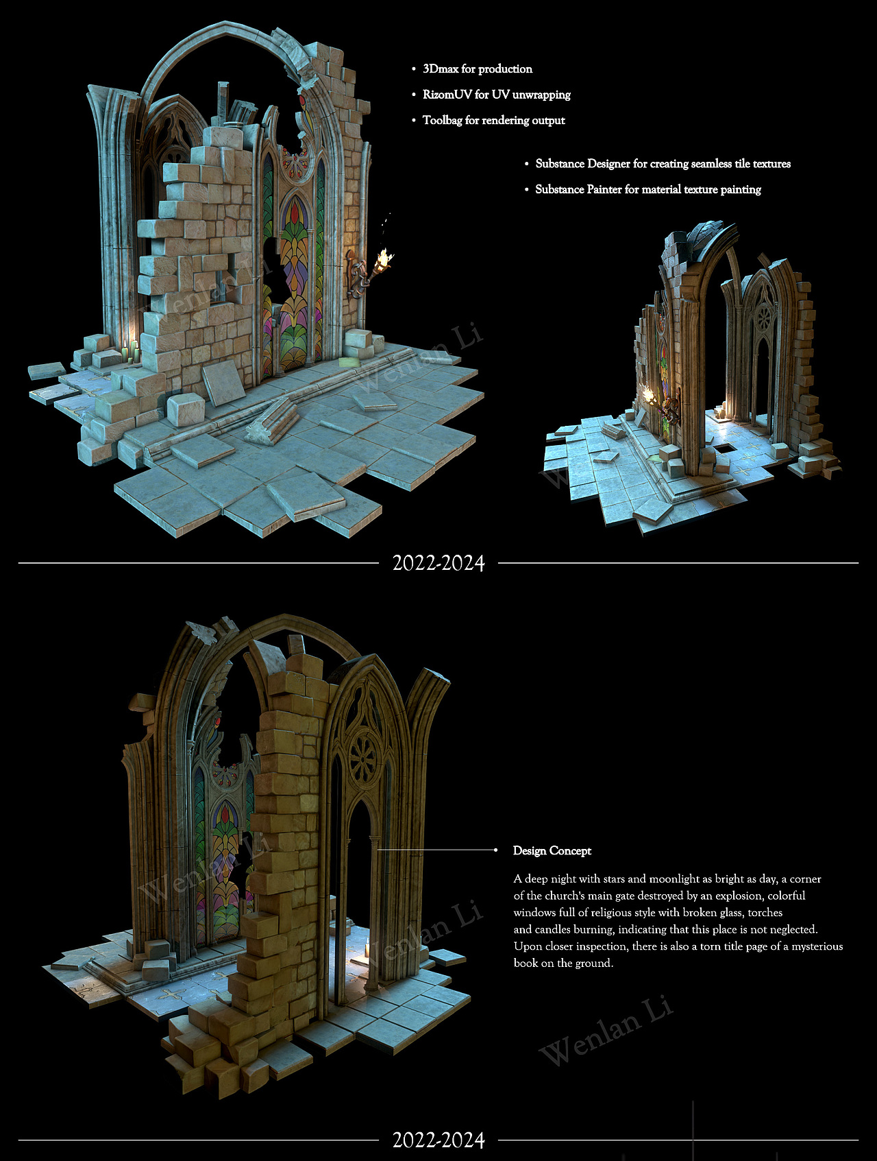空闲时间的部分三维模型作品