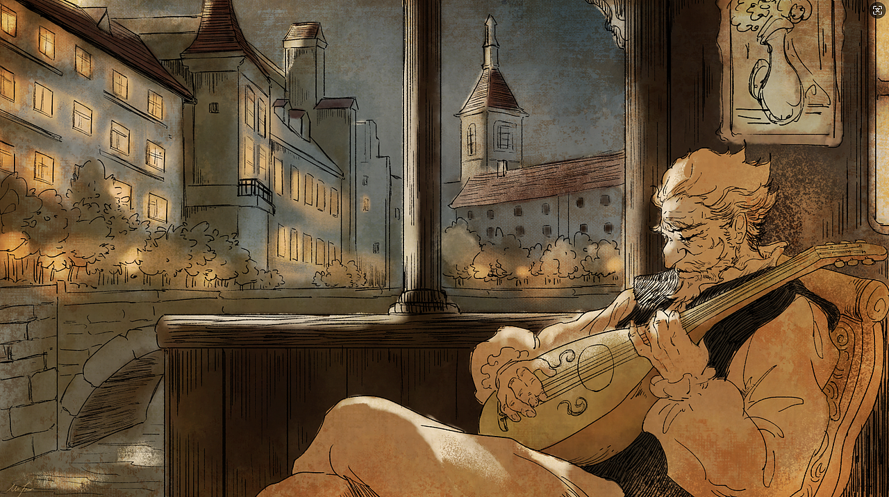 塞纳河畔的诗人（图ZMzkyNzkwNjgw） - 绘本 - 站酷设计师ctdsige原创素材 - 站酷ZCOOL