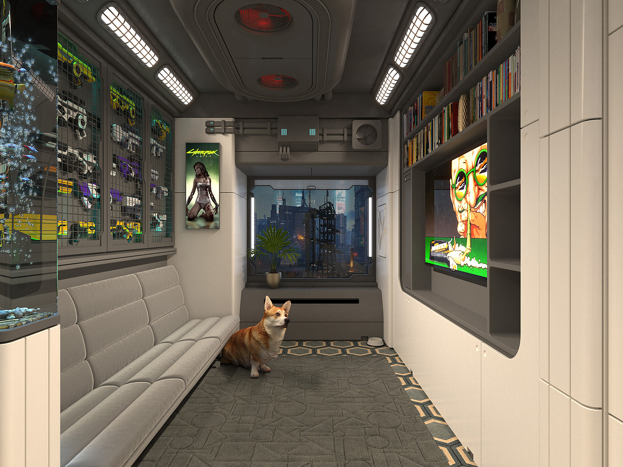 赛博朋克风格小户型