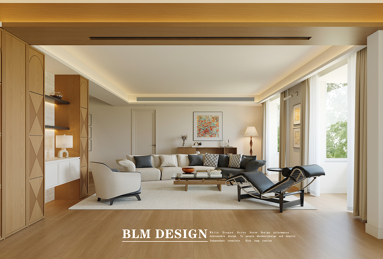 现代原木风格案例分享（图ZMzkyNzk5MDY0） - 家装设计 - 站酷设计师效果图找叶叶原创素材 - 站酷ZCOOL