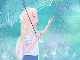 原创插画,那个夏天不会再见