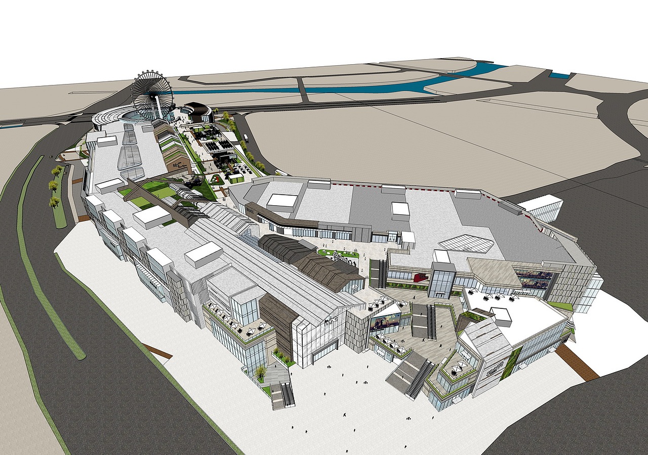 宁波华润万象城SU模型下载
