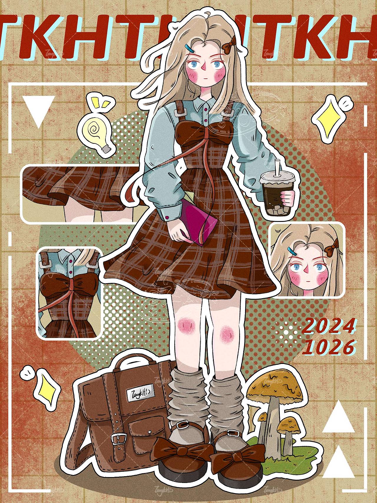 原创手绘 | 人物插画（图ZMzkyODEyMDE2） - 艺术插画 - 站酷设计师0色糖原创素材 - 站酷ZCOOL