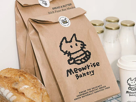 手作面包房 | Meowrise Bakery（個(gè)人主頁(yè)-ZNzIxNTE3OTY=） - 品牌 - 站酷設(shè)計(jì)師彗HUIZ原創(chuàng)素材 - 站酷ZCOOL