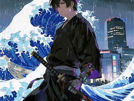雨夜，浪客与机械浪
