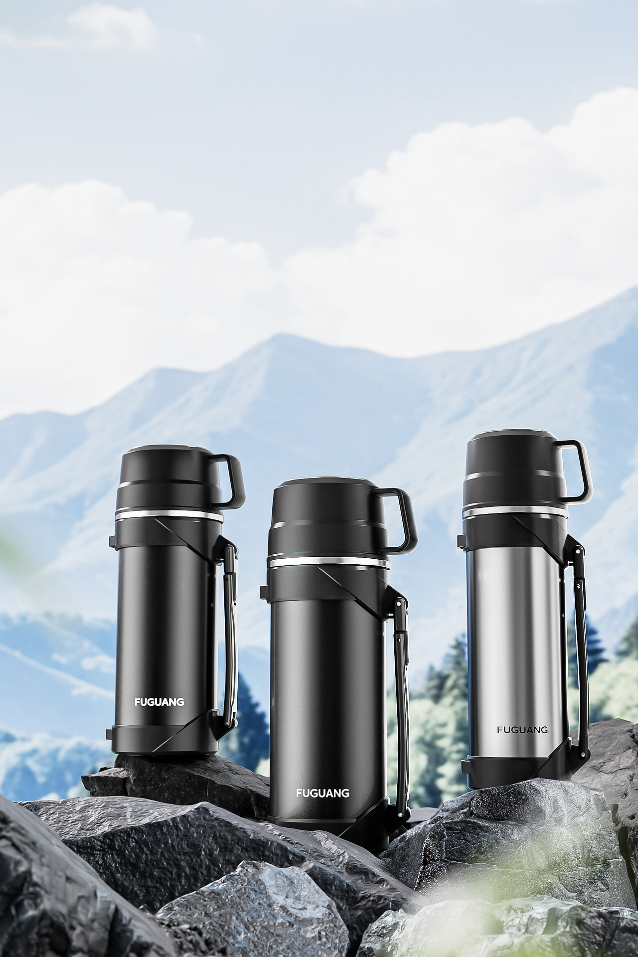 一组富光保温壶渲染（图ZMzkyODM3OTQ4） - 产品 - 站酷设计师消逝谁的年华原创素材 - 站酷ZCOOL