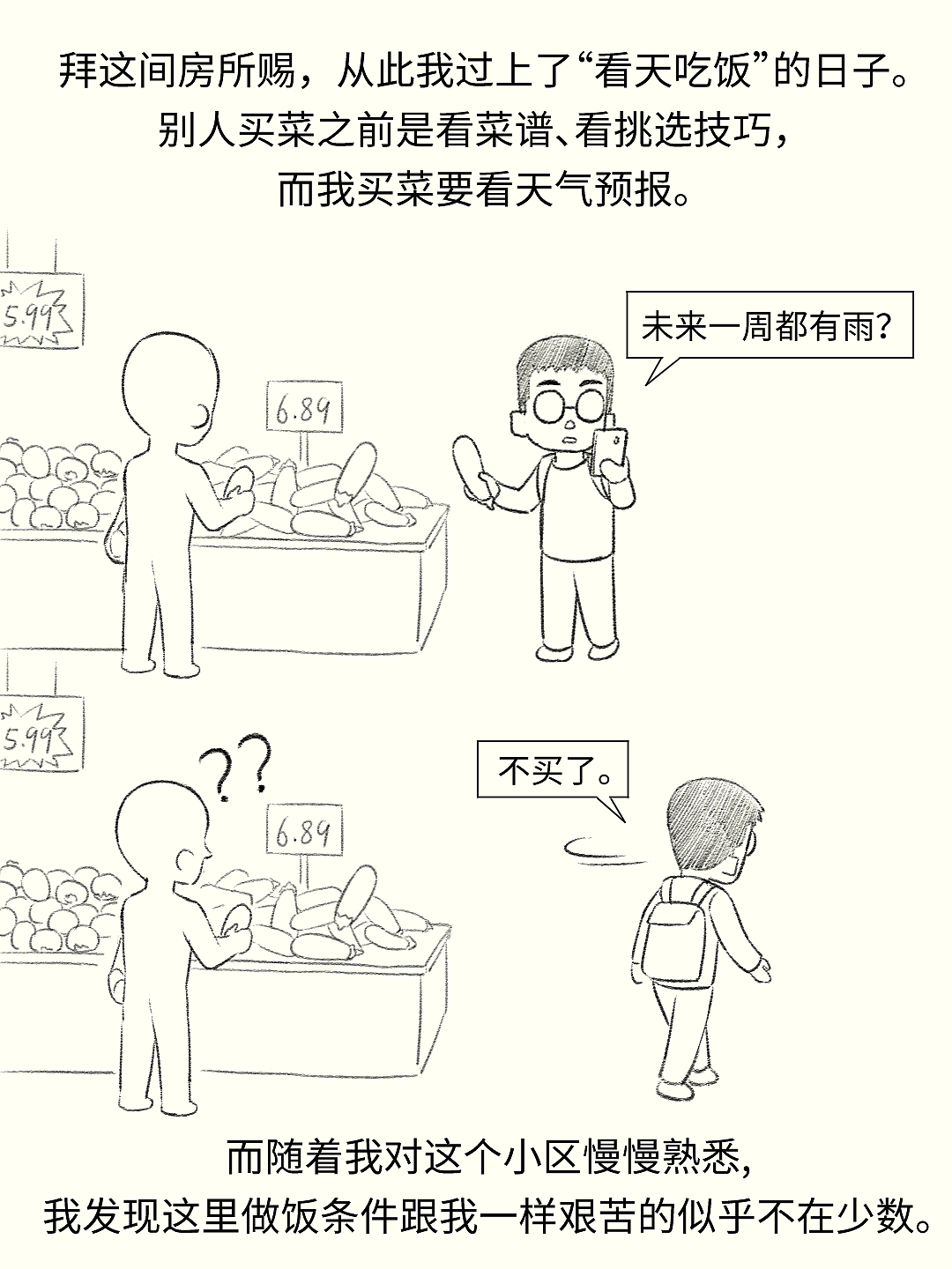 打工人租房做饭有多难？（图ZMzkyODQ0MjA4） - 短篇/格漫 - 站酷设计师乌木的漫画日记原创素材 - 站酷ZCOOL
