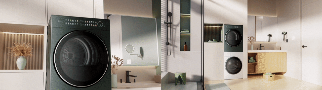 Midea美的-清风明月洗烘套装