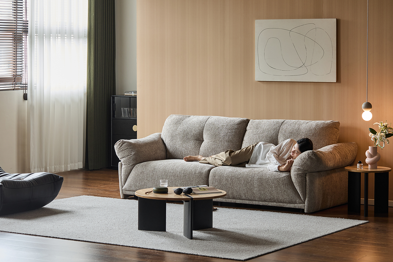 家具摄影 | 源氏木语雪丘白沙发