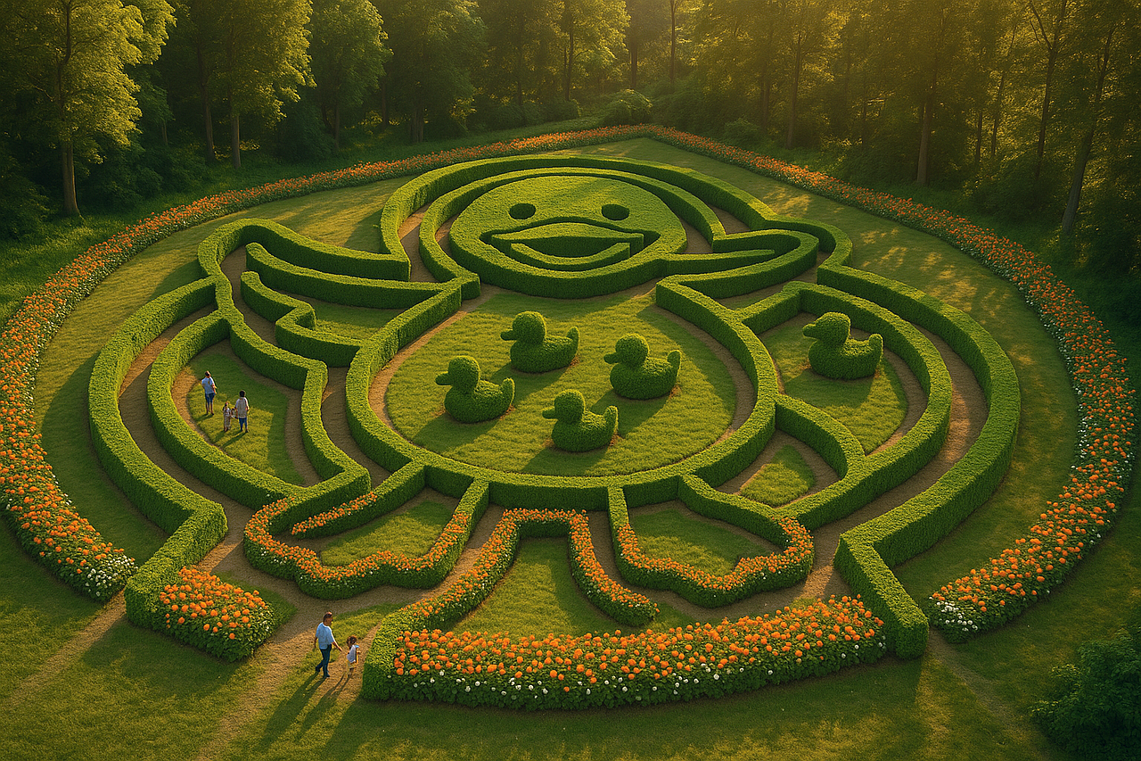 土土鸭户外景区公园