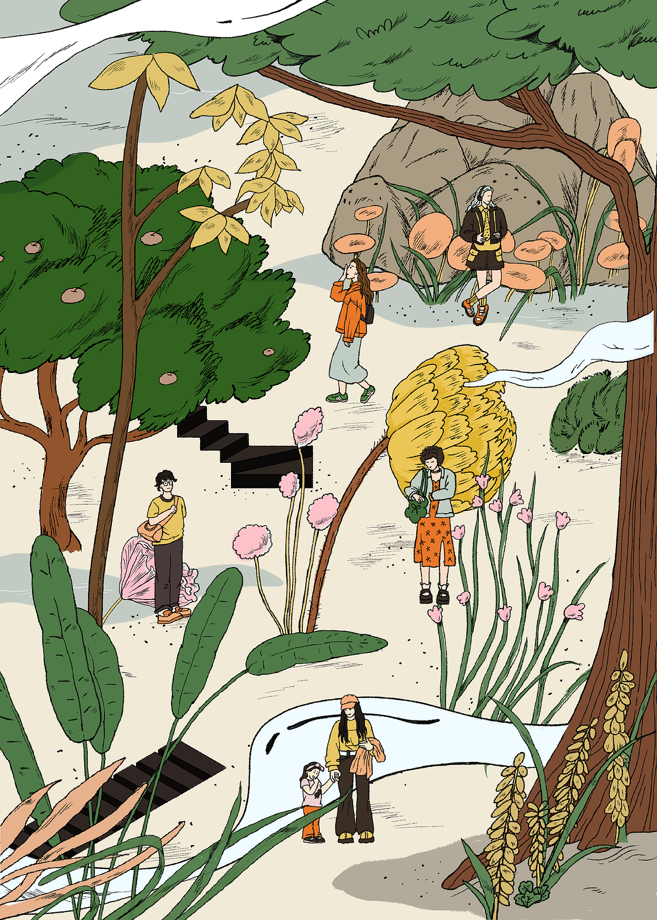 插画练习｜植物世界｜遇见夏天（图ZMzkyODY1NTg0） - 艺术插画 - 站酷设计师水安原创素材 - 站酷ZCOOL