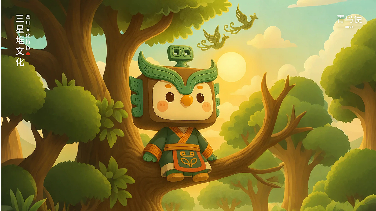 三星堆文创（图ZMzkyODc2MDQ0） - IP形象 - 站酷设计师君遥AI设计原创素材 - 站酷ZCOOL