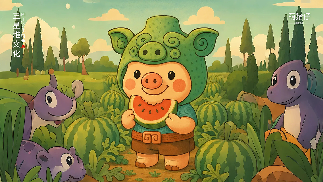 三星堆文创（图ZMzkyODc2MTQw） - IP形象 - 站酷设计师君遥AI设计原创素材 - 站酷ZCOOL