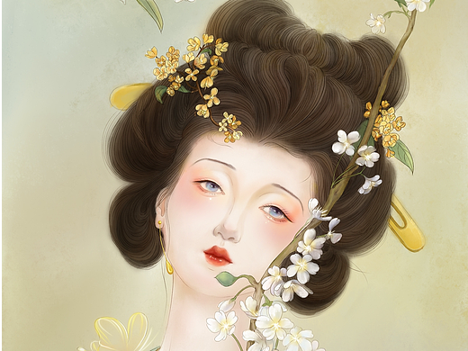 人闲桂花落，夜静春山空