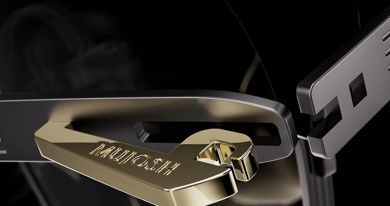 眼镜框 木九十品牌 团队制作 CG动画 渲染设计