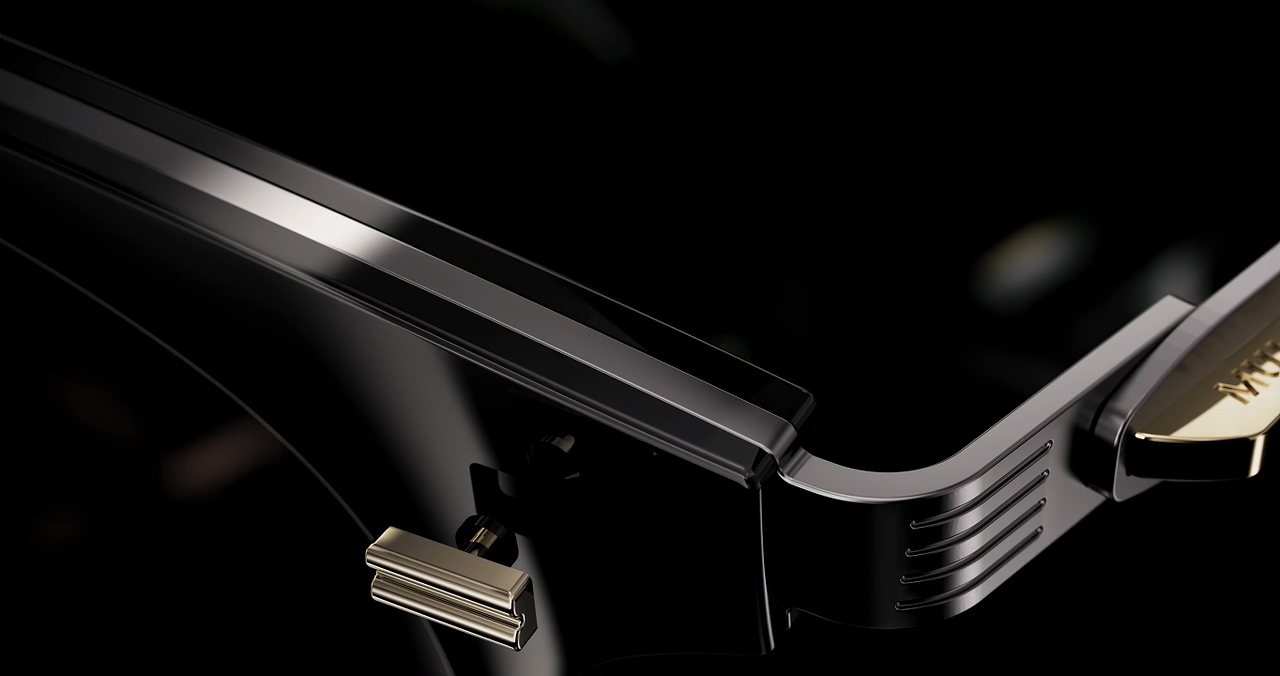 眼镜框 木九十品牌 团队制作 CG动画 渲染设计