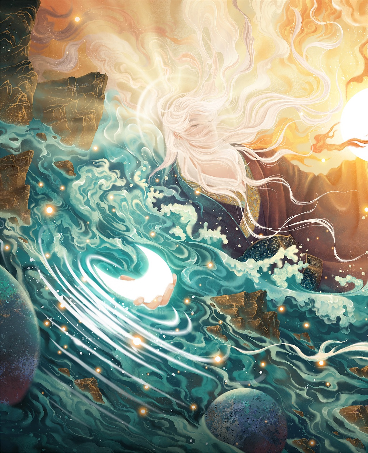 《临江仙》过场动画（图ZMzkyODg5MzYw） - 商业插画 - 站酷设计师才仙插画原创素材 - 站酷ZCOOL