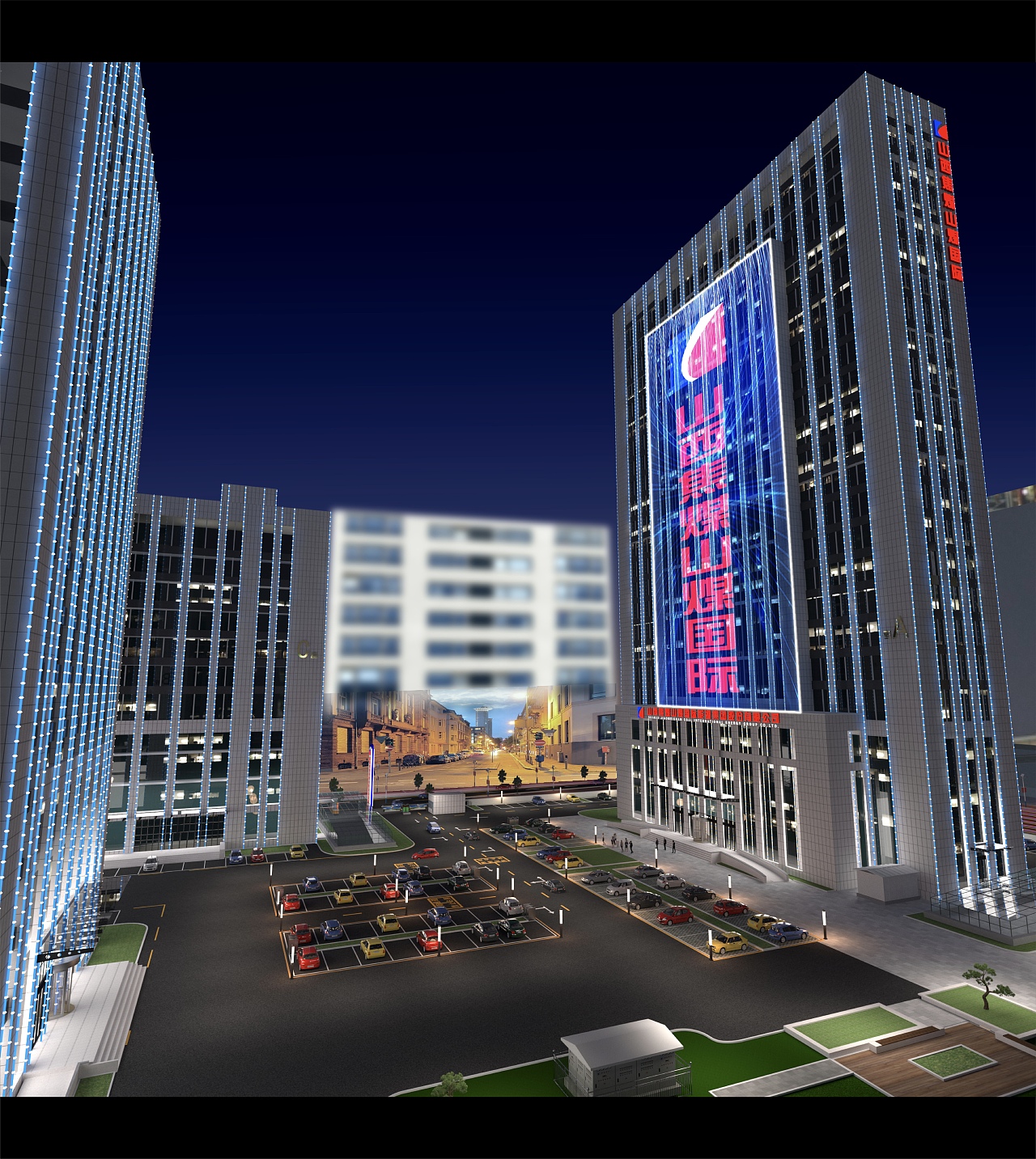 写字楼照明设计，工程亮化，场地规划（图ZMzkyODkwMTA0） - 景观设计 - 站酷设计师环艺设计集结原创素材 - 站酷ZCOOL