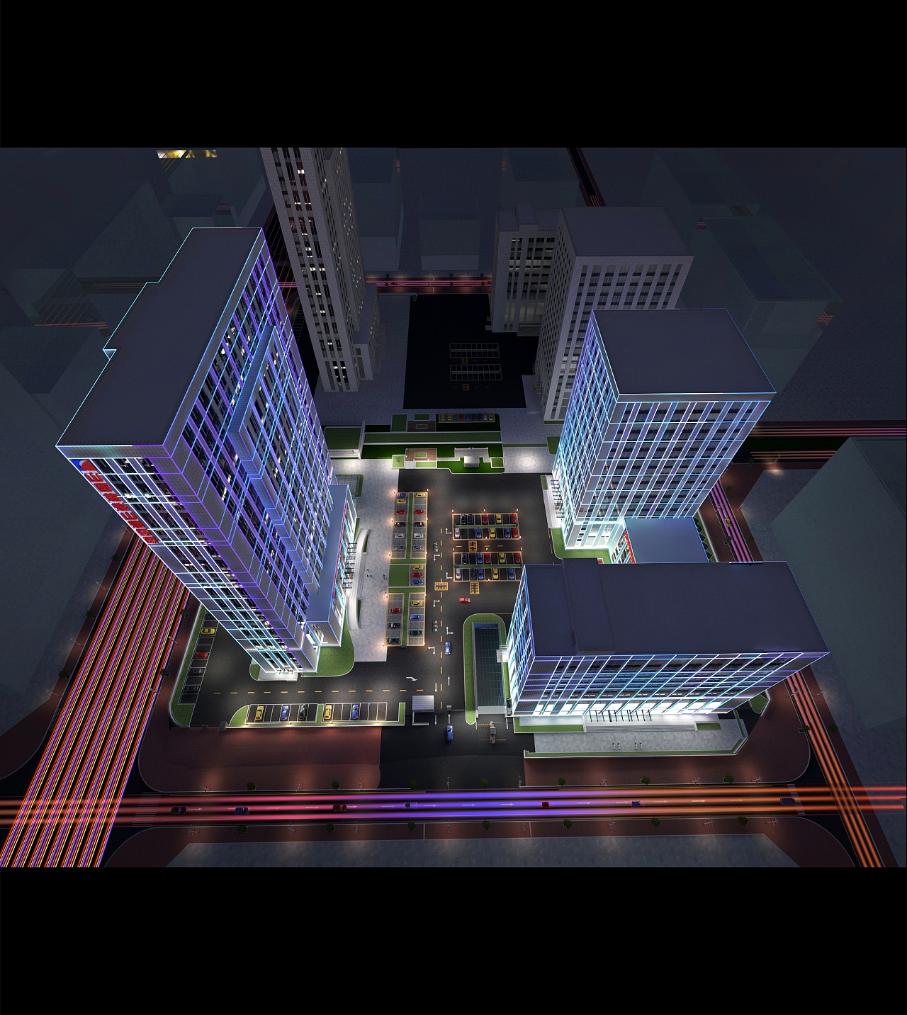 写字楼照明设计，工程亮化，场地规划（图ZMzkyODkwMDg0） - 景观设计 - 站酷设计师环艺设计集结原创素材 - 站酷ZCOOL