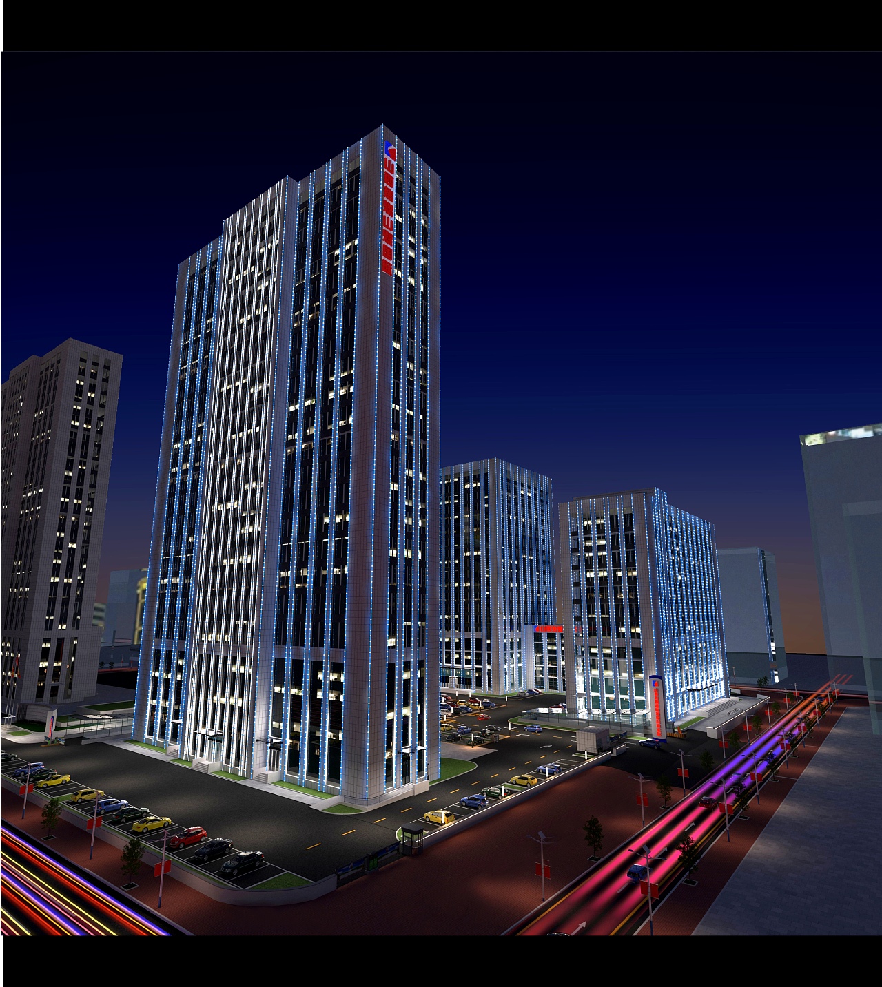 写字楼照明设计，工程亮化，场地规划（图ZMzkyODkwMDky） - 景观设计 - 站酷设计师环艺设计集结原创素材 - 站酷ZCOOL