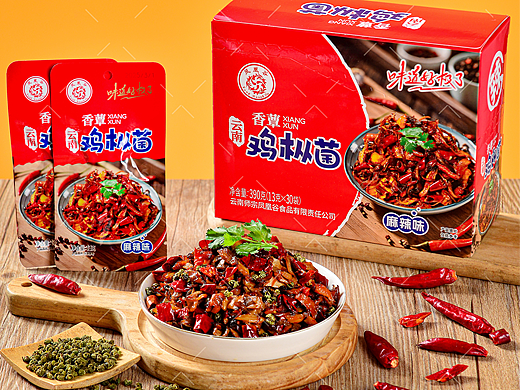 零食麻辣鸡枞菌拍摄|电商产品美食摄影|×郑州密斯杨