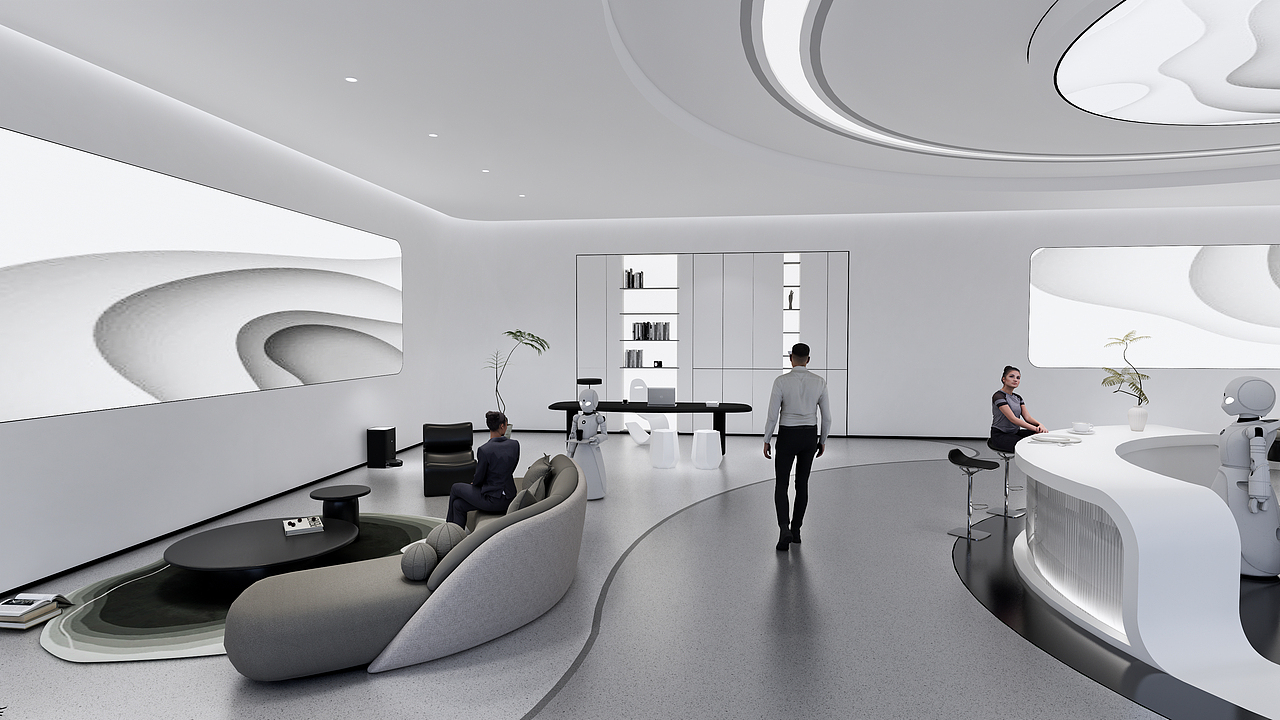 银星智能服务机器人展厅空间设计方案（图ZMzkyOTAzOTc2） - 展陈设计 - 站酷设计师光曜新境文化科技原创素材 - 站酷ZCOOL