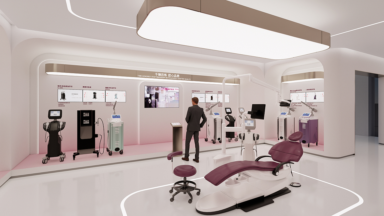 普门科技企业形象展厅设计方案（图ZMzkyOTA2NTYw） - 商业空间设计 - 站酷设计师光曜新境文化科技原创素材 - 站酷ZCOOL