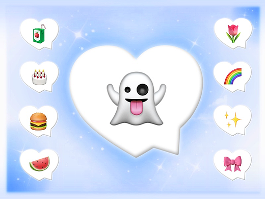 emoji 爱心气泡框框