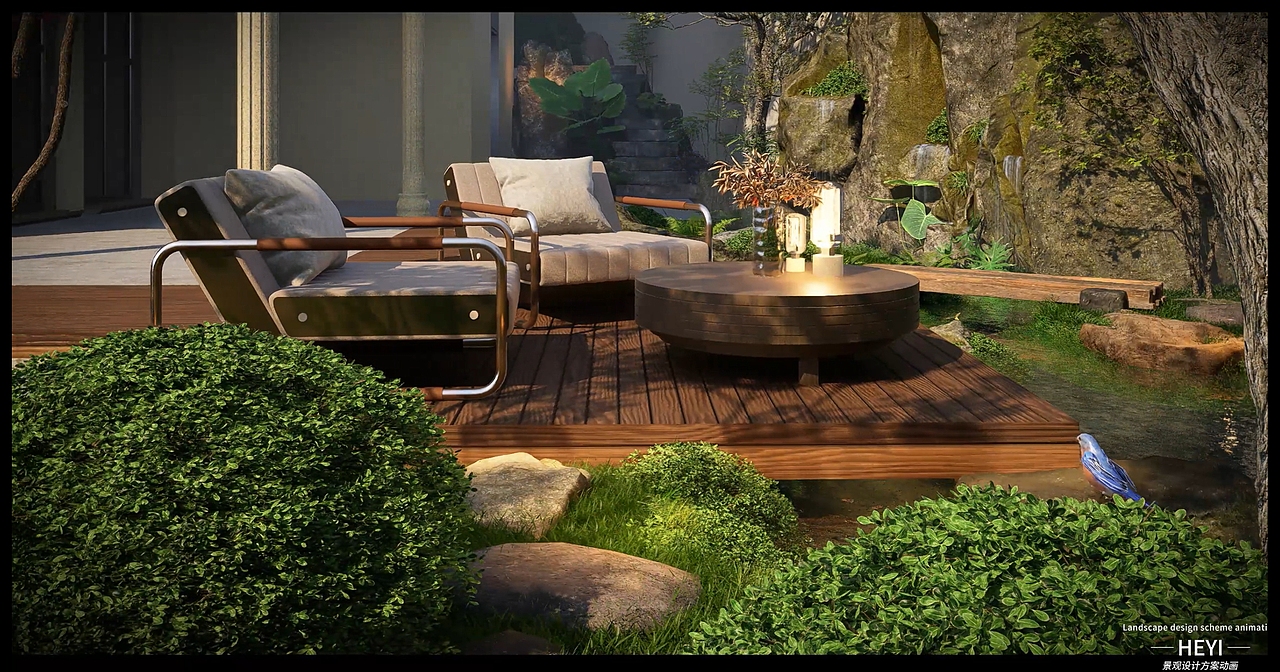 兴隆花园卧龙居别墅庭院景观设计新作⭐⭐⭐⭐（图ZMzkyOTIyMDY4） - 景观设计 - 站酷设计师EB空间设计曾耀原创素材 - 站酷ZCOOL