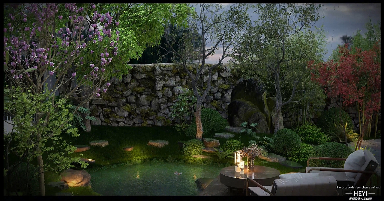 兴隆花园卧龙居别墅庭院景观设计新作⭐⭐⭐⭐（图ZMzkyOTIyMDcy） - 景观设计 - 站酷设计师EB空间设计曾耀原创素材 - 站酷ZCOOL